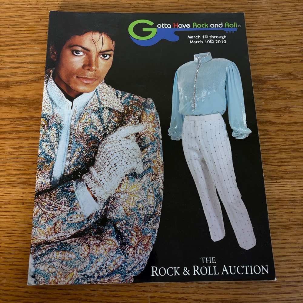 Gotta have Rock and Roll "The Rock & Roll Auction" Catalog 2010 Michael Jackson